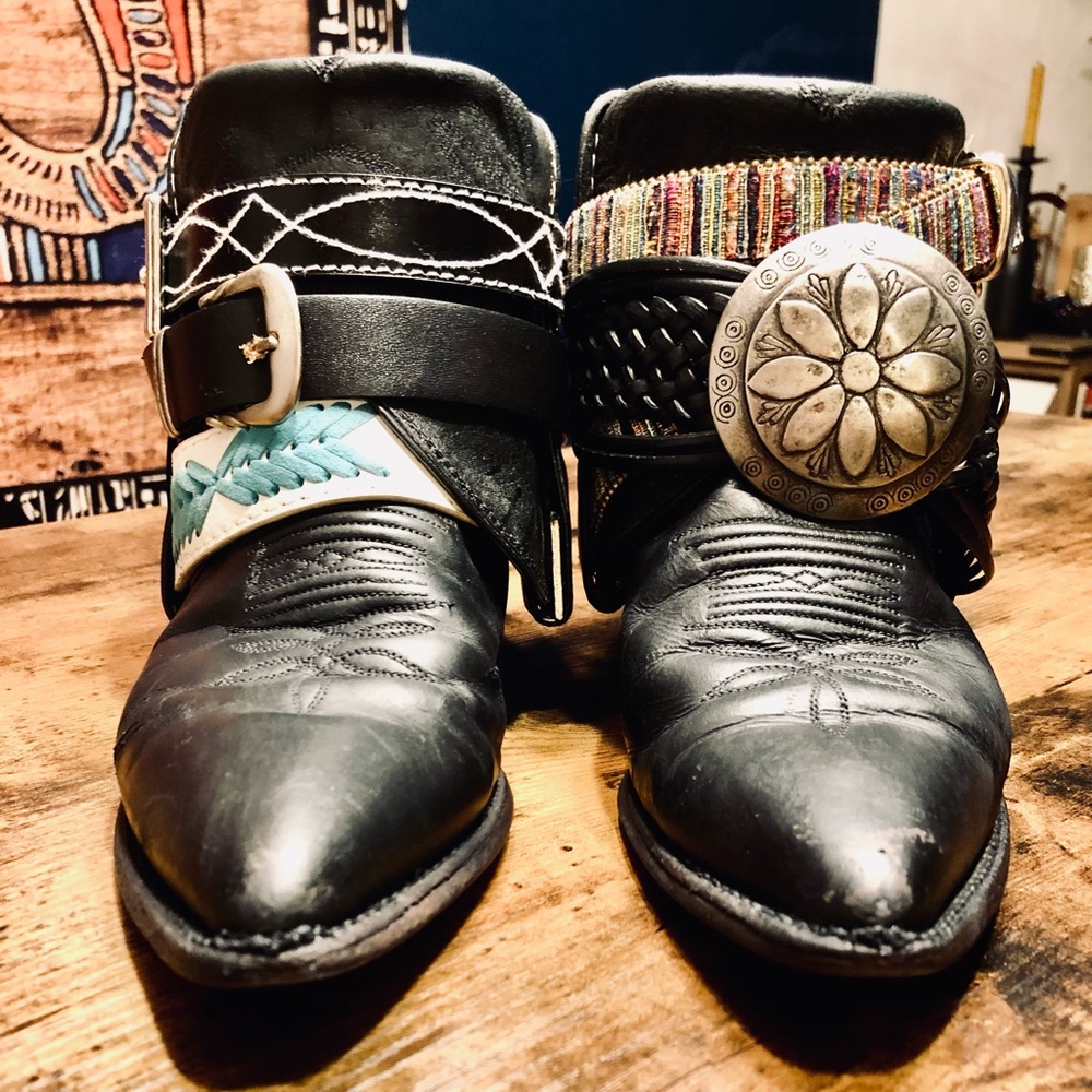 🥾🥾REVIVED! Reworked cowboy boots, vintage up-cycle kicks #spiritboots